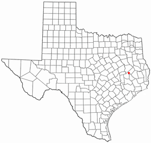 Location of Trinity, Texas. Photo comes from Trinity's Wikipedia Entry