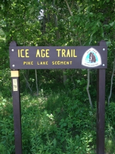 Pike Lake Trail sign, courtesy of everytrail.com