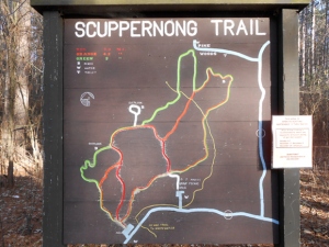 Scuppernong Trail Map. Courtesy of outdoordeparture.wordpress.com